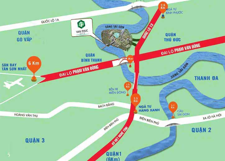 Vị trí khu đô thị Vạn Phúc