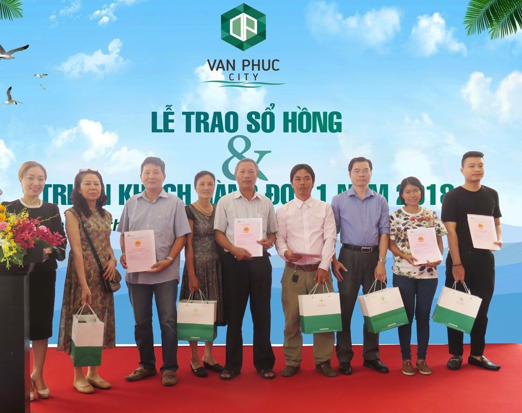 lễ trao sổ hồng tại vạn phúc riverside